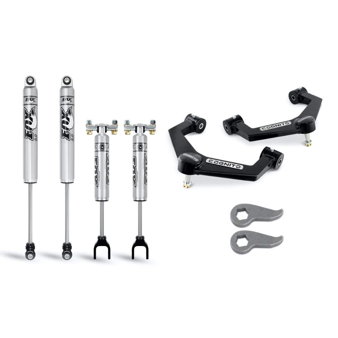 Cognito 3-Inch Performance Leveling Kit With Fox PS 2.0 IFP Shocks for 20-24 Silverado/Sierra 2500/3500 2WD/4WD