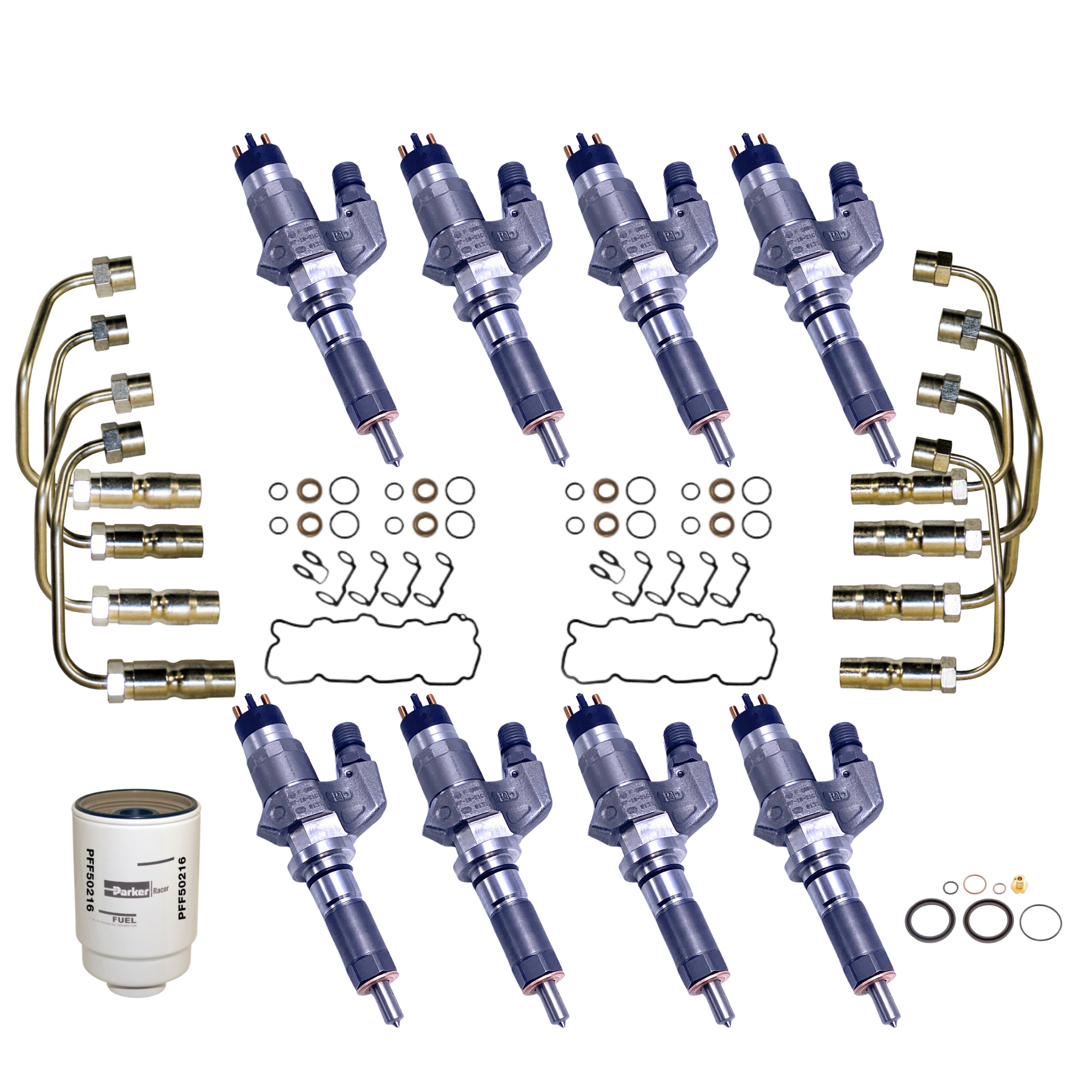 LB7 Duramax Injectors Kit Stock-100HP Parts & Labor Installed On The Truck 2001-2004