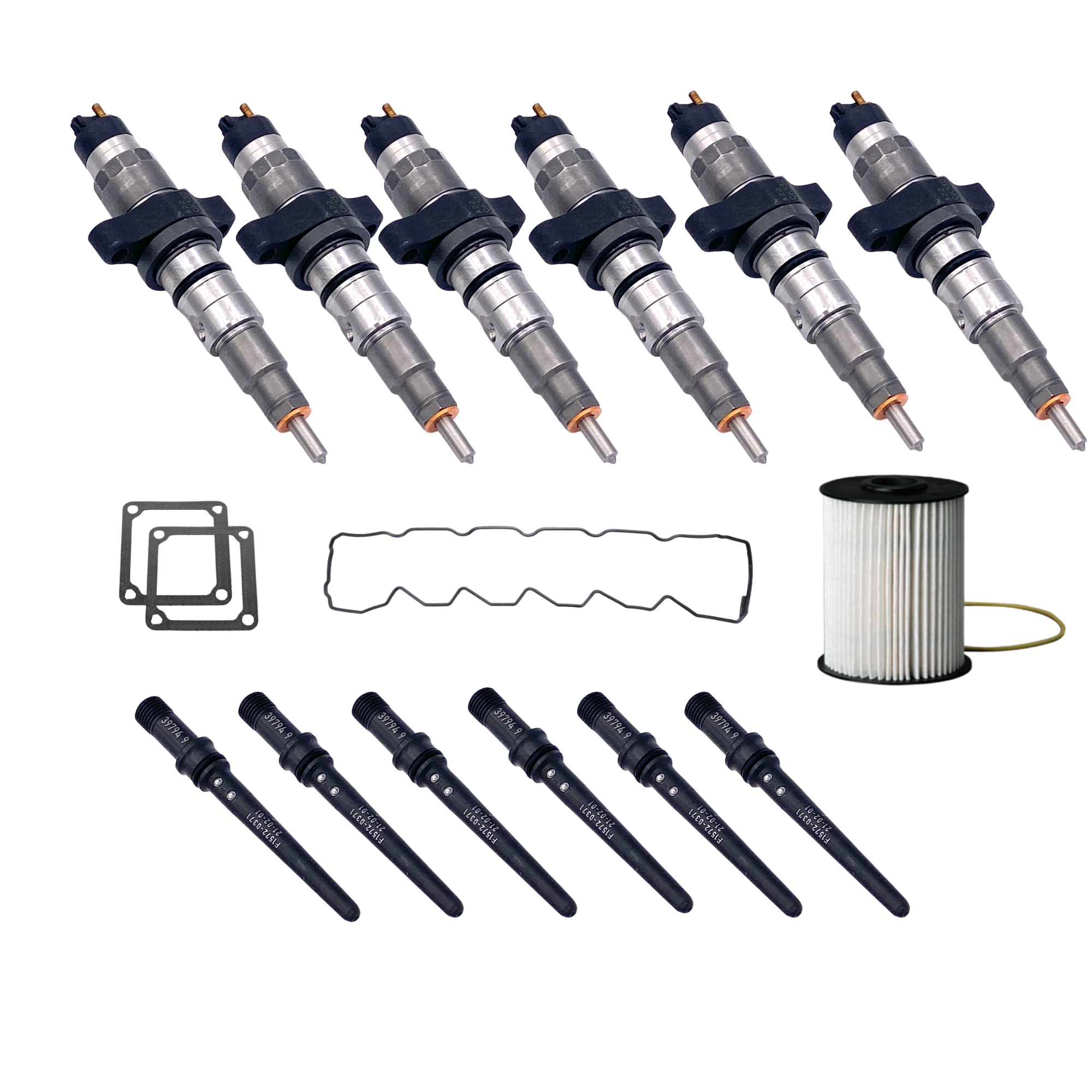 5.9L Cummins 3rd Gen Early 305HP Motor Injectors Kit Stock-120HP Parts & Labor Installed On The Truck 2003-2004