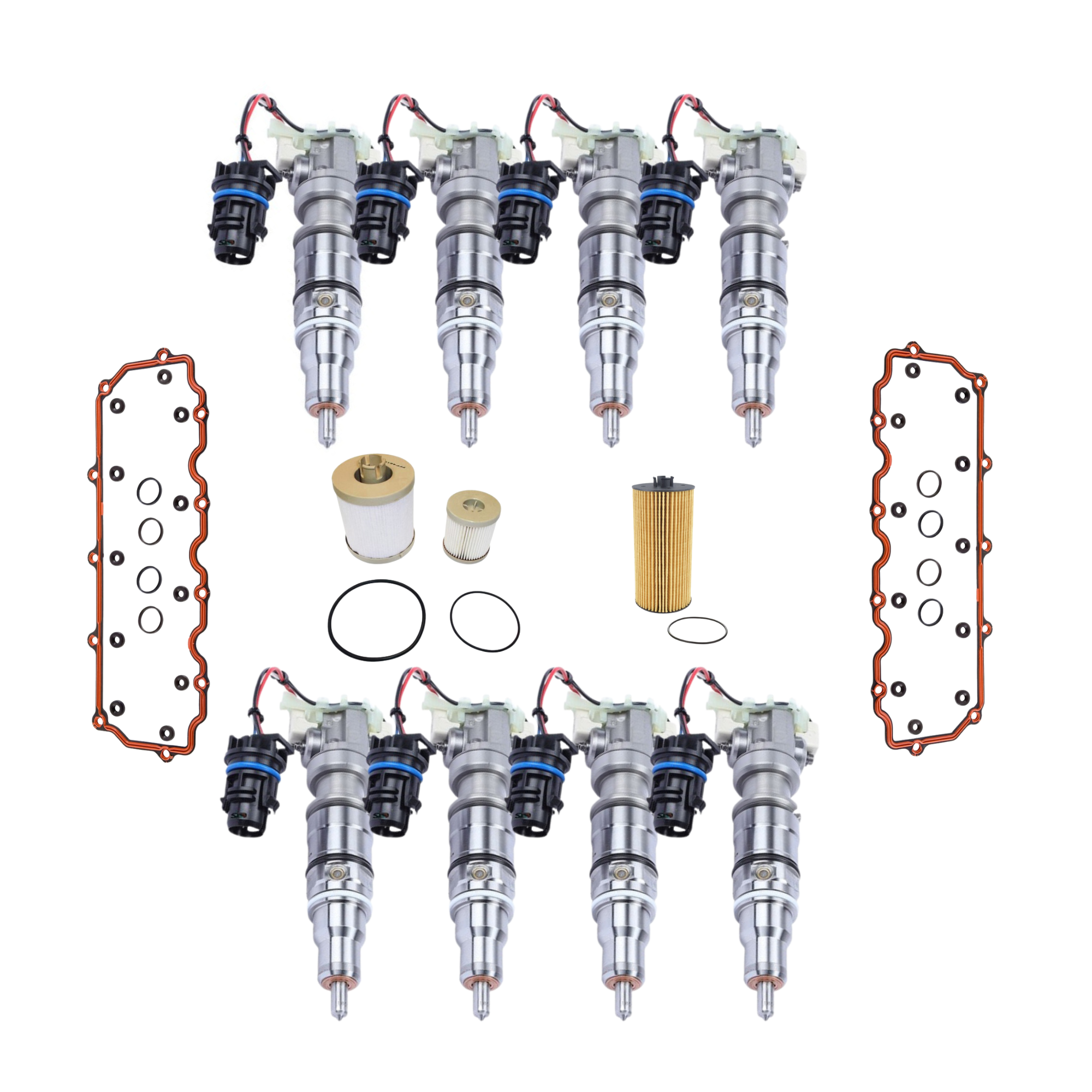 2003-2004 6.0L Powerstroke Injectors Kit Parts & Labor Installed On The Truck
