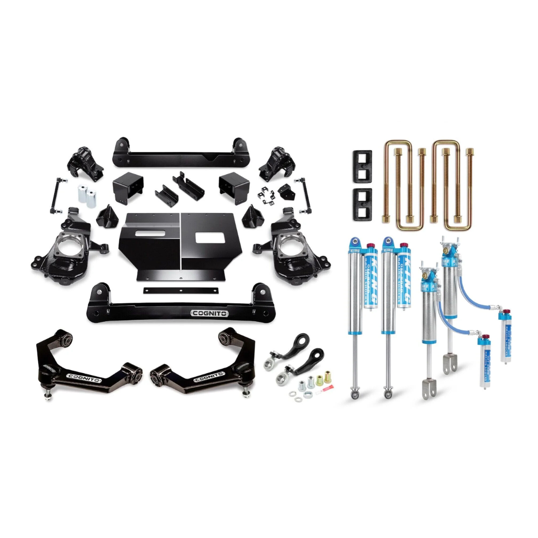 Cognito 4-Inch Elite Lift Kit with King 2.5 Reservoir Shocks for 20-24 Silverado/Sierra 2500/3500 2WD/4WD
