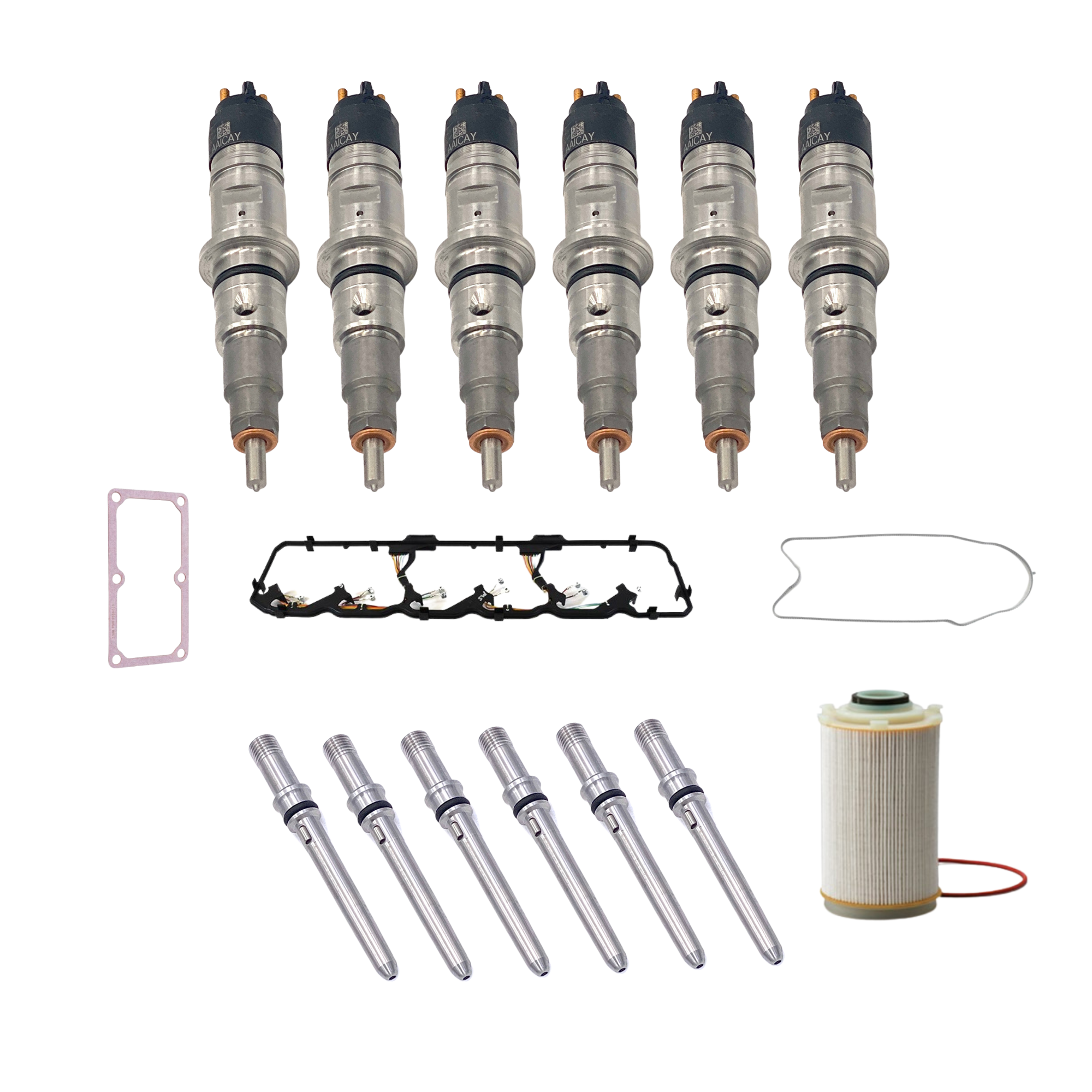 6.7L Cummins Injectors Kit Stock-120HP Parts & Labor Installed On The Truck 2007-2012